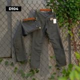  Quần Jeans Nam Mộc Nhuộm Xám Nhạt D104 – Form Slimfit, Co Giãn Thoải Mái 