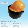 Nón Bảo Hộ Nhựa Kính Đen N.81 Bảo Bình