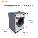  Áo Trùm Máy Giặt Cửa Trước COMCOM Vải Da Cao Cấp – Che 5 Mặt, Chống Nắng Mưa, Bảo Vệ Hiệu Quả 