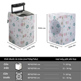  Áo Trùm Máy Giặt COMCOM Chống Nước, Chống Bụi, Chống Nắng – Phù Hợp Máy 7kg–16kg, Nhiều Họa Tiết Đẹp 