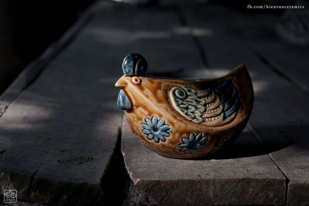Gà miếng cau Lục/lam(12x8x6cm)