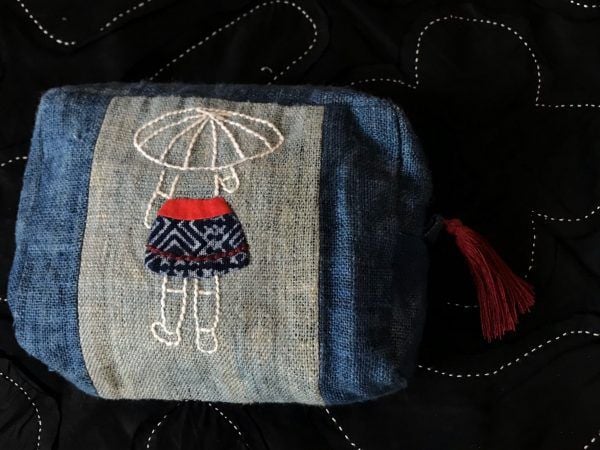 Túi mỹ phẩm cô gái Hmon 17x12cm