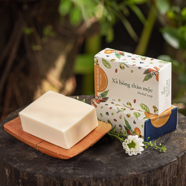 Xà bông Giấm Táo & Dầu Bưởi Da Xanh - Apple cider vinegar & Pomelo essential oil