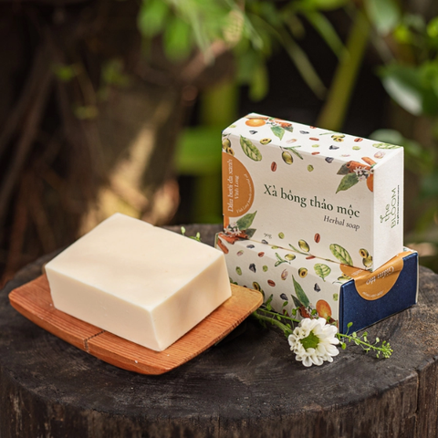 Xà bông Giấm Táo & Dầu Bưởi Da Xanh - Apple cider vinegar & Pomelo essential oil