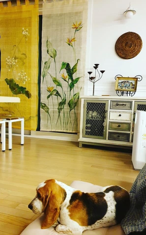 Rèm vẽ tay (80cm x 250cm)