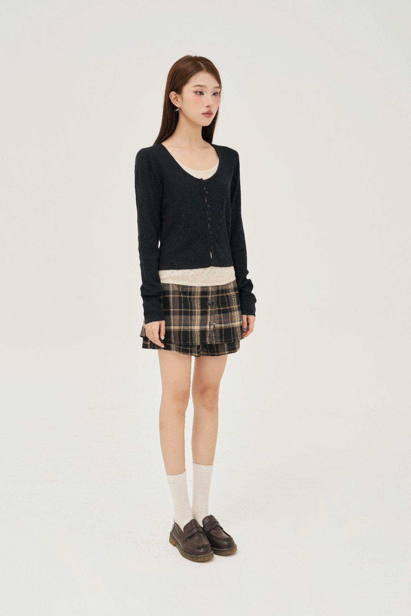 Plaid Skort