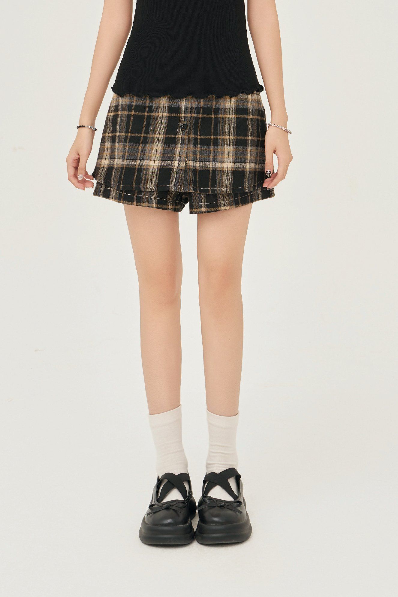 Plaid Skort