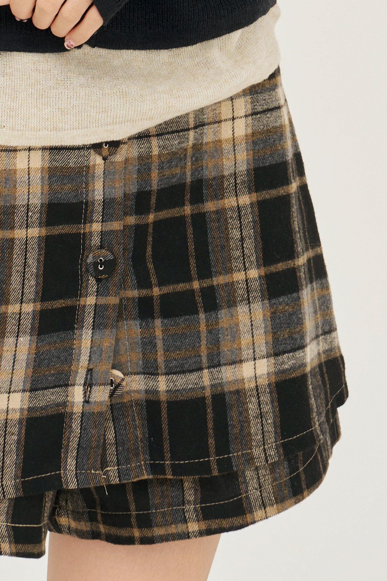 Plaid Skort