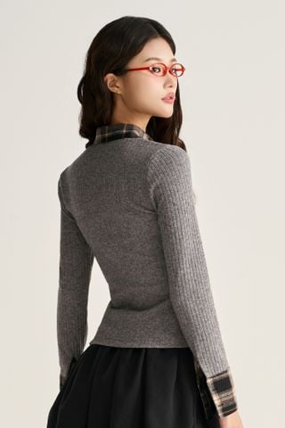 Hoody Knit Top - 