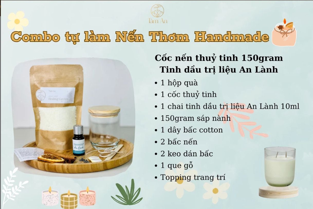  COMBO LÀM NẾN TẠI NHÀ 