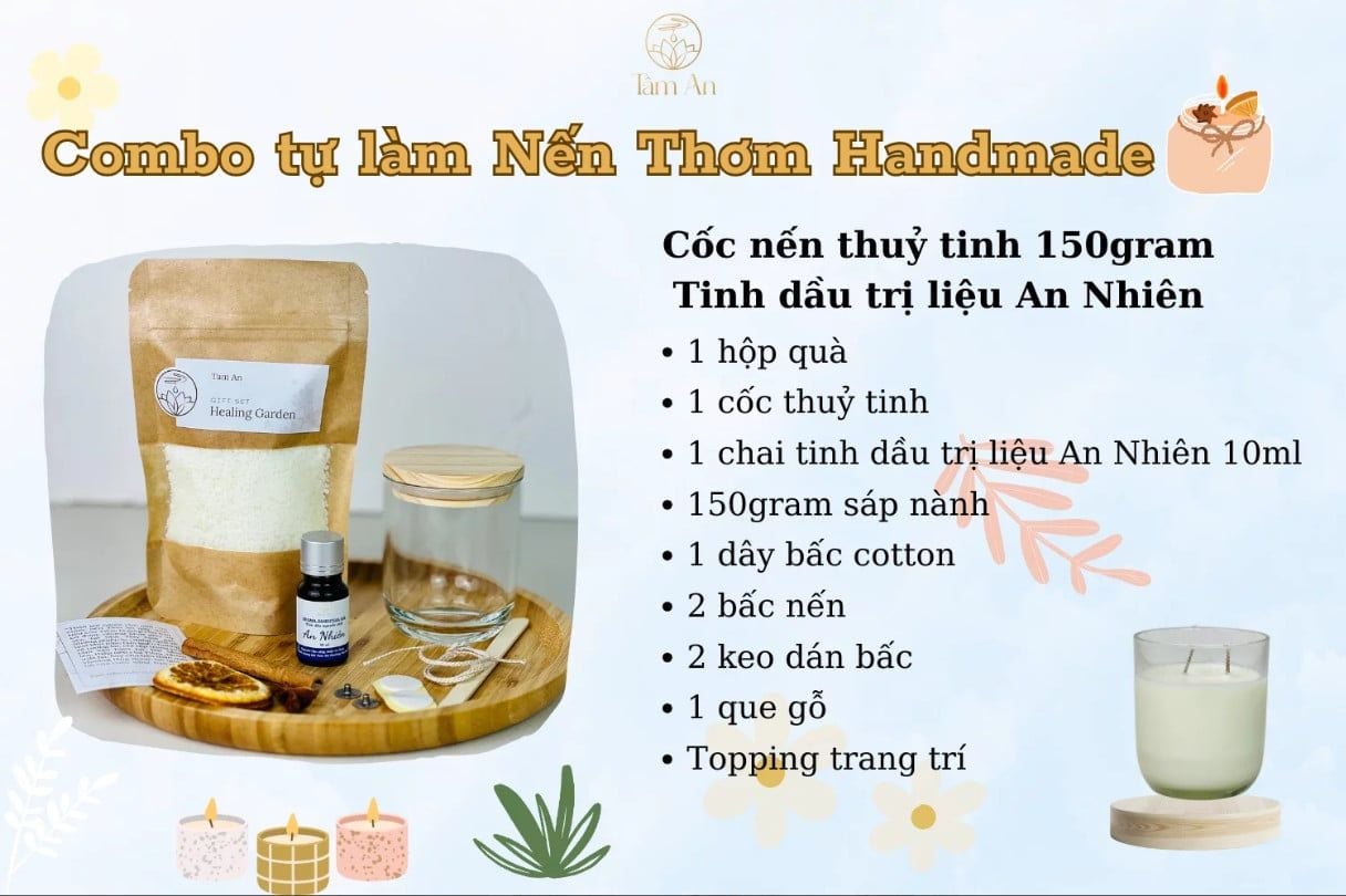  COMBO LÀM NẾN TẠI NHÀ 