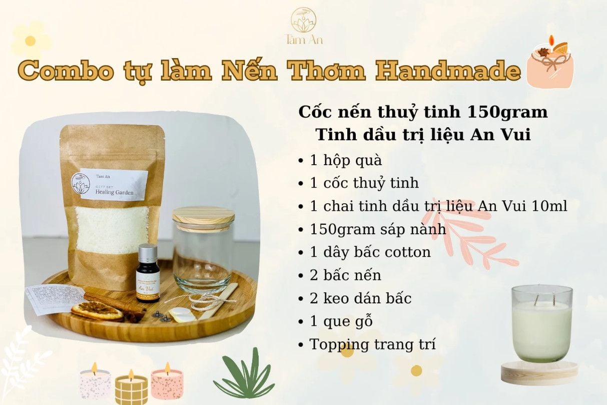  COMBO LÀM NẾN TẠI NHÀ 