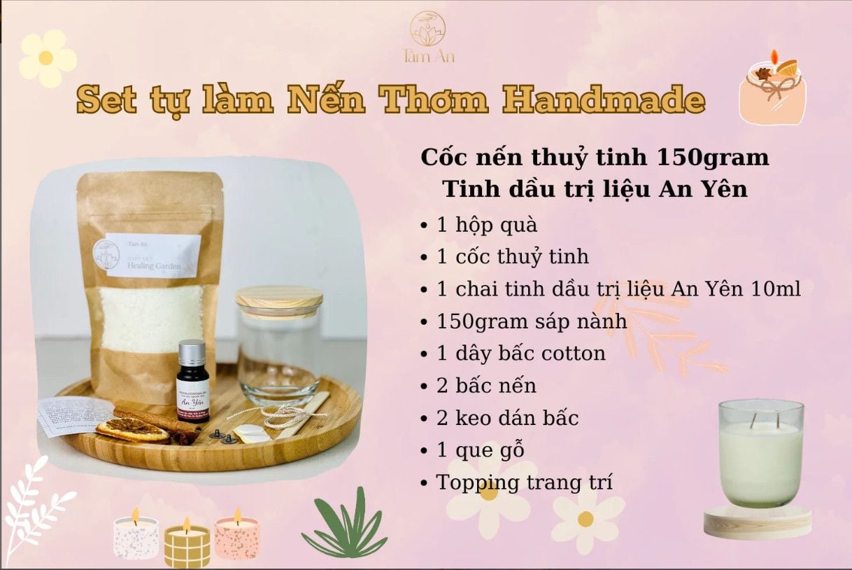  COMBO LÀM NẾN TẠI NHÀ 