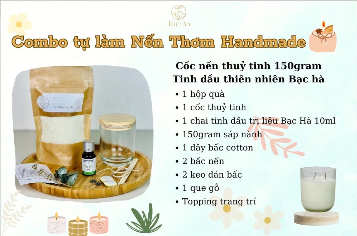  COMBO LÀM NẾN TẠI NHÀ 