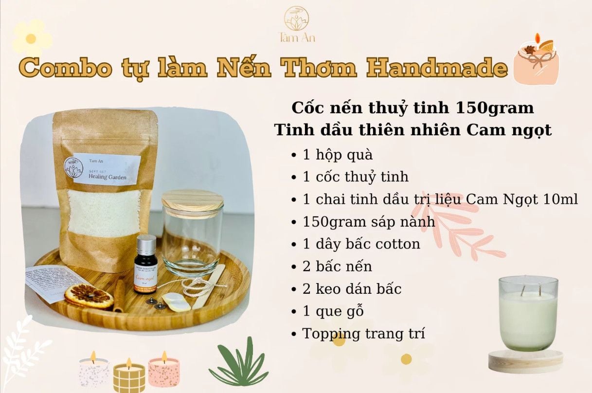  COMBO LÀM NẾN TẠI NHÀ 