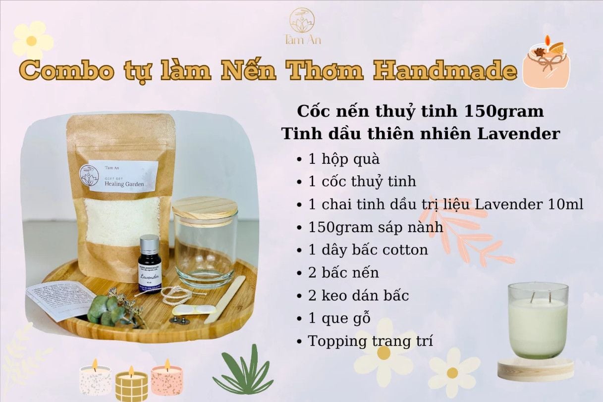  COMBO LÀM NẾN TẠI NHÀ 