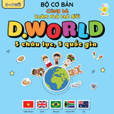  Bộ cơ bản - D.World 5 Châu Lục 5 Quốc Gia | Việt Nam, Anh, Brazil, Nam Phi, Úc 
