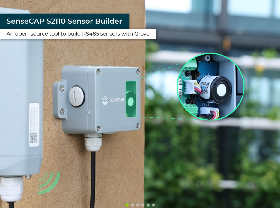  SenseCAP S2110 Sensor Builder, open-source tool để xây dựng cảm biến RS485 với Grove 