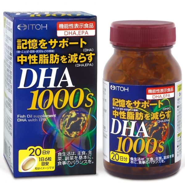  Viên uống bổ não DHA 1000mg & EPA 14mg ITOH Nhật Bản (120 viên) 