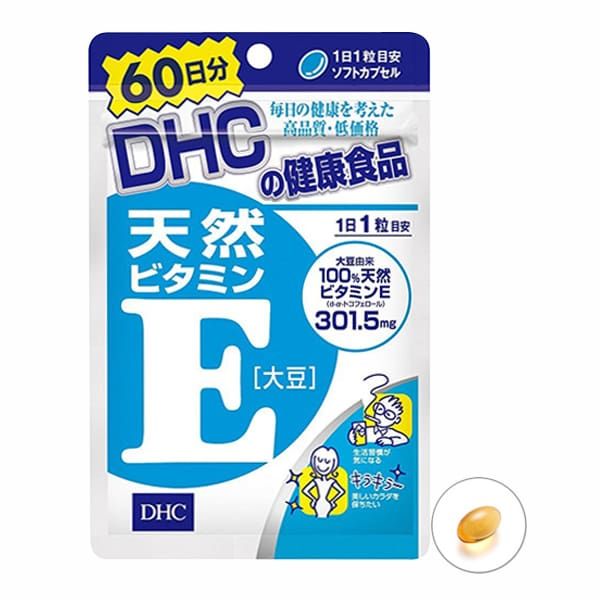  Viên uống bổ sung Vitamin E DHC Nhật Bản 60 viên 