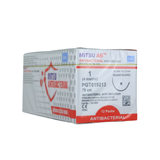  CHỈ TAN TỔNG HỢP ĐA SỢI MITSU AB (POLYGLACTIN 910 CÓ CHẤT KHÁNG KHUẨN TRICLOSAN) SỐ 1, DÀI 70CM, KIM TRÒN 1/2C,DÀI 31MM, PGT019213 (HỘP 12 TÉP) 