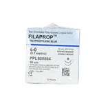  CHỈ KHÔNG TAN TỔNG HỢP ĐƠN SỢI MERIL FILAPROP(POLYPROPYLENE)SỐ 6/0,DÀI 60CM, 2KIM TRÒN 3/8C, DÀI 10MM,PPL608804 (12 TÉP) 