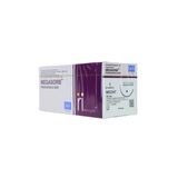  CHỈ TAN TỔNG HỢP ĐA SỢI MERIL MEGASORB (POLYGLYCOLIC ACID) SỐ 1, DÀI 90CM, KIM TRÒN 1/2C, DÀI 40MM, MS2347 (HỘP 12 TÉP) 