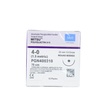  CHỈ TAN TỔNG HỢP ĐA SỢI MERIL MITSU (POLYGLACTIN 910) SỐ 4/0, DÀI 70CM, KIM TRÒN 1/2C, DÀI 22MM, PGN400310 (HỘP 12 TÉP) 