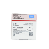  CHỈ TAN TỔNG HỢP ĐƠN SỢI MERIL FILAPRON (POLIGLECAPRONE 25) SỐ 3/0, DÀI 45CM, KIM TAM GIÁC 3/8C, DÀI 19MM, PCL303207 ( HỘP 12 TÉP) 