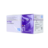  CHỈ TAN TỔNG HỢP ĐA SỢI MERIL MITSU (POLYGLACTIN 910) SỐ 0, DÀI 90CM, KIM TRÒN 1/2C, DÀI 40MM, PGN102358 (HỘP 12 TÉP) 