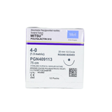  CHỈ TAN TỔNG HỢP ĐA SỢI MERIL MITSU (POLYGLACTIN 910) SỐ 4/0, DÀI 75CM, KIM TRÒN 1/2C, DÀI 20MM, PGN409113 (HỘP 12 TÉP) 