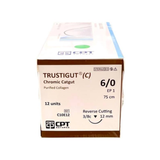  CHỈ PHẪU THUẬT TỰ TIÊU TAN CHẬM CPT TRUSTIGUT® (C) CHROMIC CATGUT số 6/0 - C10E12 (hộp 12 tép) 