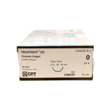  CHỈ PHẪU THUẬT TỰ TIÊU TAN CHẬM CPT TRUSTIGUT® (C) CHROMIC CATGUT số 0 - C40A26/ C40A36 (hộp 24 tép) 