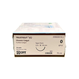  CHỈ PHẪU THUẬT TỰ TIÊU TAN CHẬM CPT TRUSTIGUT® (C) CHROMIC CATGUT số 0 - C40A26/ C40A36 (hộp 24 tép) 