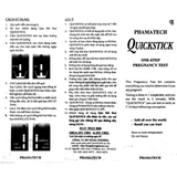  QUE THỬ THAI QUICKSTICK One-step Pregnancy Test (HỘP/ 50 CÁI) 