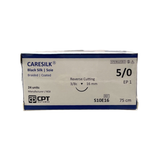  CHỈ PHẪU THUẬT KHÔNG TIÊU CPT CARESILK SILK số 5/0 - S10E16 (hộp 24 tép) 