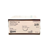  CHỈ PHẪU THUẬT TỰ TIÊU TAN CHẬM CPT TRUSTIGUT® (C) CHROMIC CATGUT số 2/0 - C30A30 (hộp 24 tép) 
