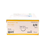  CHỈ PHẪU THUẬT TỰ TIÊU TAN NHANH CPT TRUSTIGUT® (N) PLAIN CATGUT SỐ 2/0 - N30A26 (hộp 24 tép) 