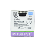  CHỈ TAN NHANH TỔNG HỢP ĐA SỢI MERIL MITSU FST (POLYGLACTIN 910) SỐ 3/0 DÀI 45CM, KIM TAM GIÁC 1/2C, DÀI 22MM, PGF309935 (HỘP 12 TÉP) 