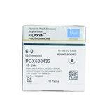  CHỈ TAN CHẬM TỔNG HỢP ĐƠN SỢI MERIL FILAXYN (POLYDIOXANONE) SỐ 6/0, DÀI 45CM, KIM TRÒN 1/2C, DÀI 13MM, PDX600432 (HỘP 12 TÉP) 
