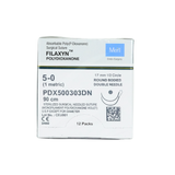  CHỈ TAN CHẬM TỔNG HỢP ĐƠN SỢI MERIL FILAXYN (POLYDIOXANONE) SỐ 5/0, DÀI 90CM, HAI KIM TRÒN 1/2C, DÀI 17MM, PDX500303DN (HỘP 12TÉP) 
