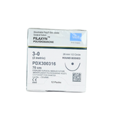  CHỈ TAN CHẬM TỔNG HỢP ĐƠN SỢI MERIL FILAXYN (POLYDIOXANONE) SỐ 3/0, DÀI 70CM, KIM TRÒN 1/2C, DÀI 26MM, PDX300316 (HỘP 12 TÉP) 