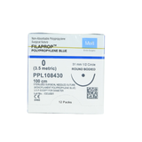  CHỈ KHÔNG TAN TỔNG HỢP ĐƠN SỢI MERIL FILAPROP (POLYPROPYLENE) SỐ 0, DÀI 100CM, KIM TRÒN 1/2C, DÀI 31MM, PPL108430 (HỘP 12 TÉP) 