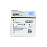  CHỈ TAN CHẬM TỔNG HỢP ĐƠN SỢI MERIL FILAXYN (POLYDIOXANONE) SỐ 7/0, DÀI 45CM, 2 KIM TRÒN 3/8C, DÀI 13MM,PDX709095DN (HỘP12 TÉP) 