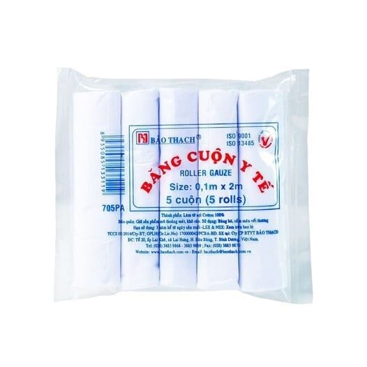  BĂNG CUỘN Y TẾ BẢO THẠCH (BỊCH 50 CUỘN) 
