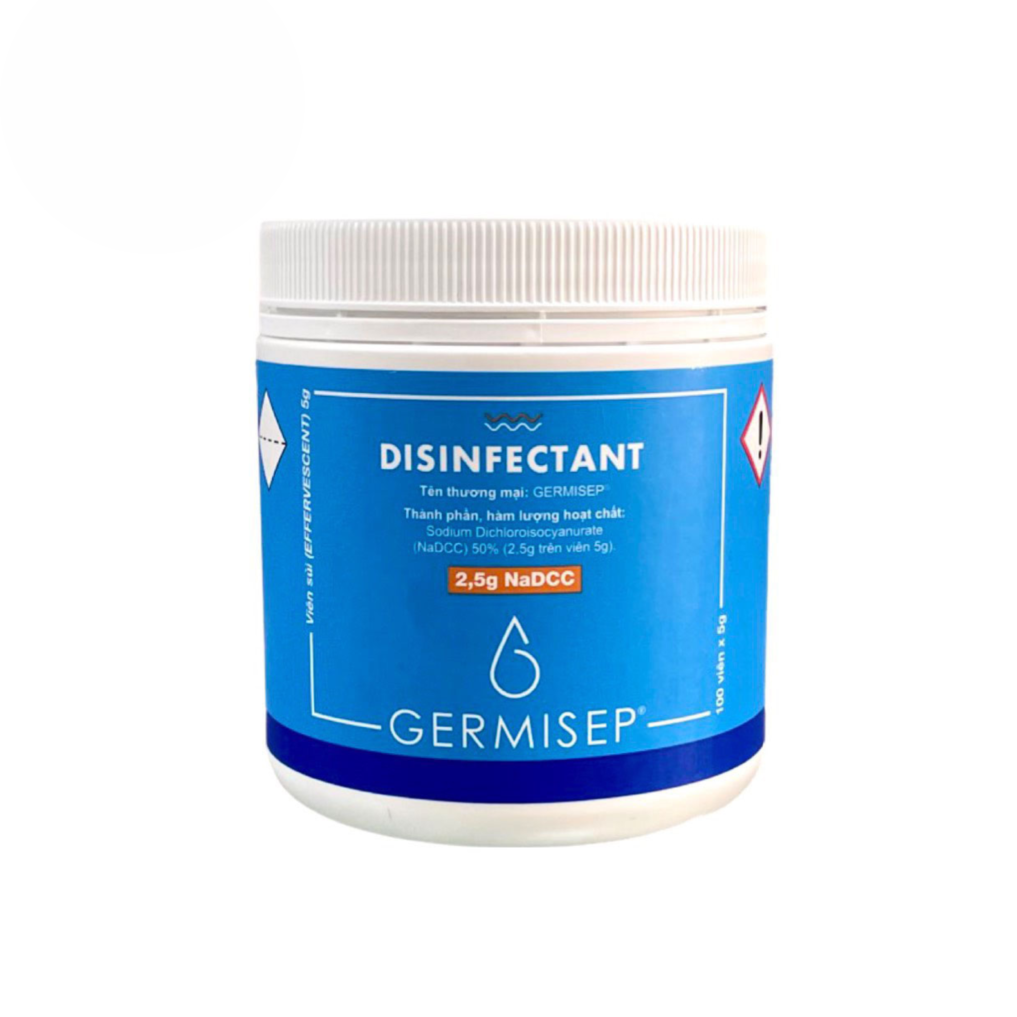  VIÊN NGÂM SÁT KHUẨN GERMISEP 2,5G NaDCC  - KHỬ KHUẨN BỀ MẶT PHÒNG KHÁM & PHÒNG MỔ 