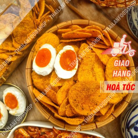  Khoai Tây Lát Lắc Trứng Muối - Lon 200gr 
