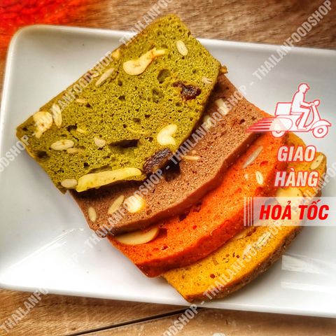  Bánh Biscotti Nguyên Cám Ngủ Cốc Mix Vani, Chocolate, Dâu Tây & Trà Xanh - Lon 300gr 