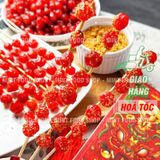 Chùm Ruột Xiên Que Tuổi Thơ Kèm Muối Chấm Hộp 400gr (Hộp 22 Xiên) 