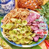  Bánh Tai Heo Nhí Trung Hiếu Vị Truyền Thống Mix Vị Trà Xanh - Lon 350gr 